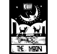 Moon Tarot vector image