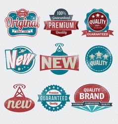 Vintage Retro Label Set vector image