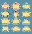 Grunge labels set vector image