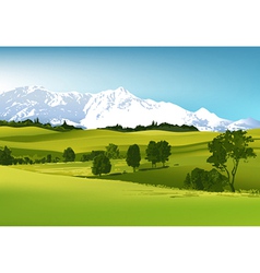 Mountain landscape vector image