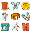 Sewing set vector image