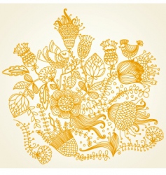 Floral background vector image