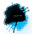 Banner on blue vector image
