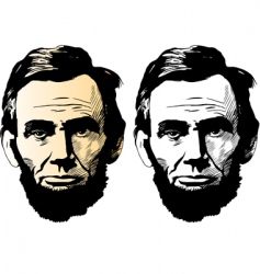 Abraham Lincoln vector image
