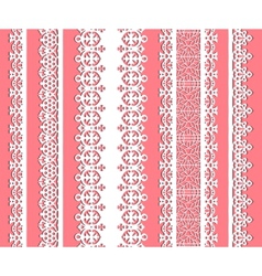 Cute straight seamless lace set vector image
