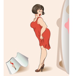 Curvy woman Curvy woman vector image