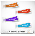 Sticker set vector image