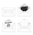 Mail icons vector image