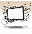 Splash ink plate vector image