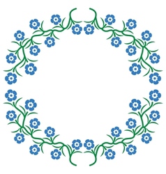 Floral frame vector image