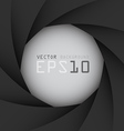 Black camera shutter background eps10 vector image