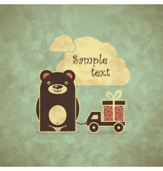 Greeting card vector image