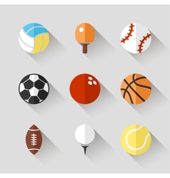 Sport balls icon set - white app buttons Sport balls icon set - white app buttons vector image