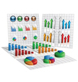 Business graphs vector image