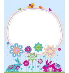Easter background vector image