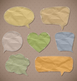 Crumpled paper vector image