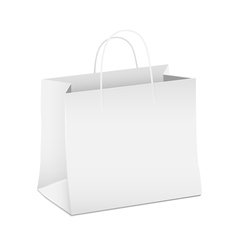 Shopping paper bag vector image