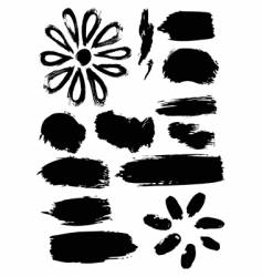 Ink elements vector image