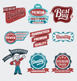 Vintage Retro Label Set vector image