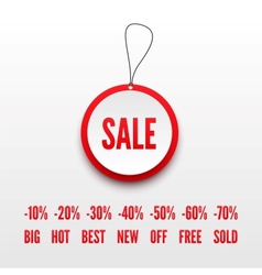 Sale tag 3D vector image