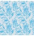 Floral seamless pattern with iris flowers vector image