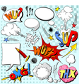 Comic book explosions vector image