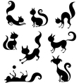 Cat set vector image