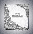 Vintage background antique victorian ornament vector image