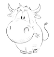 Funny cow vector image