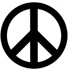 Peace symbol vector image
