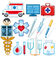 Set of medical icons vector image