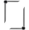 Art deco page borders vector image
