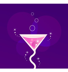 Martini cocktail vector image