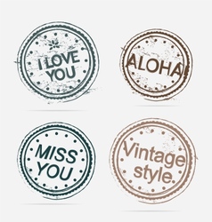 Collection of Premium Quality Labels vintage vector image