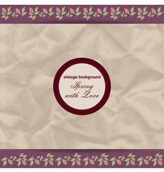 Vintage background vector image