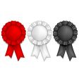 Award ribbons vector image