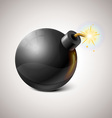 Black Bomb vector image