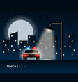 Police car concept vector image