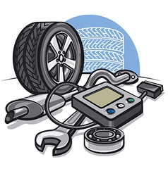 Car service vector image