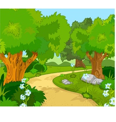 Forest landscape vector image
