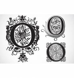 Vintage traced woodcut vector image