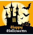 Halloween card vector image