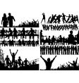 People silhouettes vector image