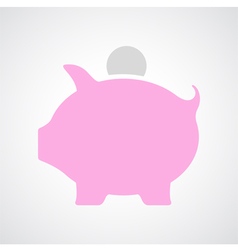 Piggy Bank Icon vector image