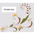 Floral background silhouette vector image