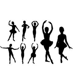 Ballet girls vector image
