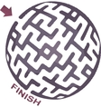 Abstract maze vector image