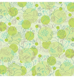 Seamless floral background vector image
