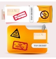Top secret folder vector image