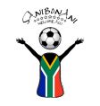 Welcome soccer world cup poster vector image